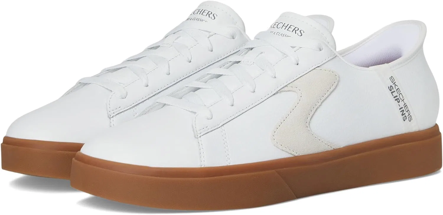 Мужские слипоны Skechers Eden Lx Strando Platform с возможностью снятия сандалий без помощи рук, Natural White