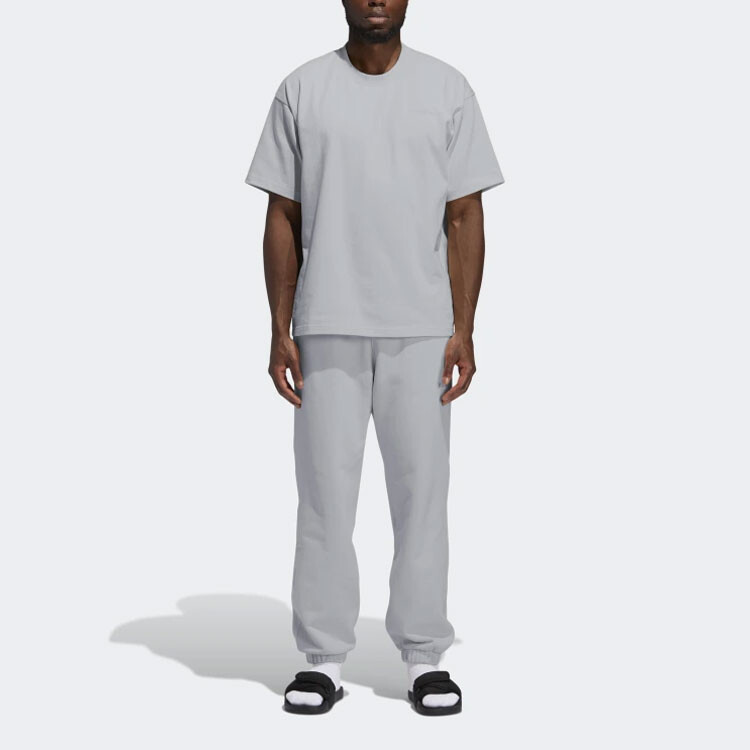 Трикотажные спортивные штаны Philippine And Dong Joint Series унисекс светло-серого цвета Adidas Originals, серый — фото 3