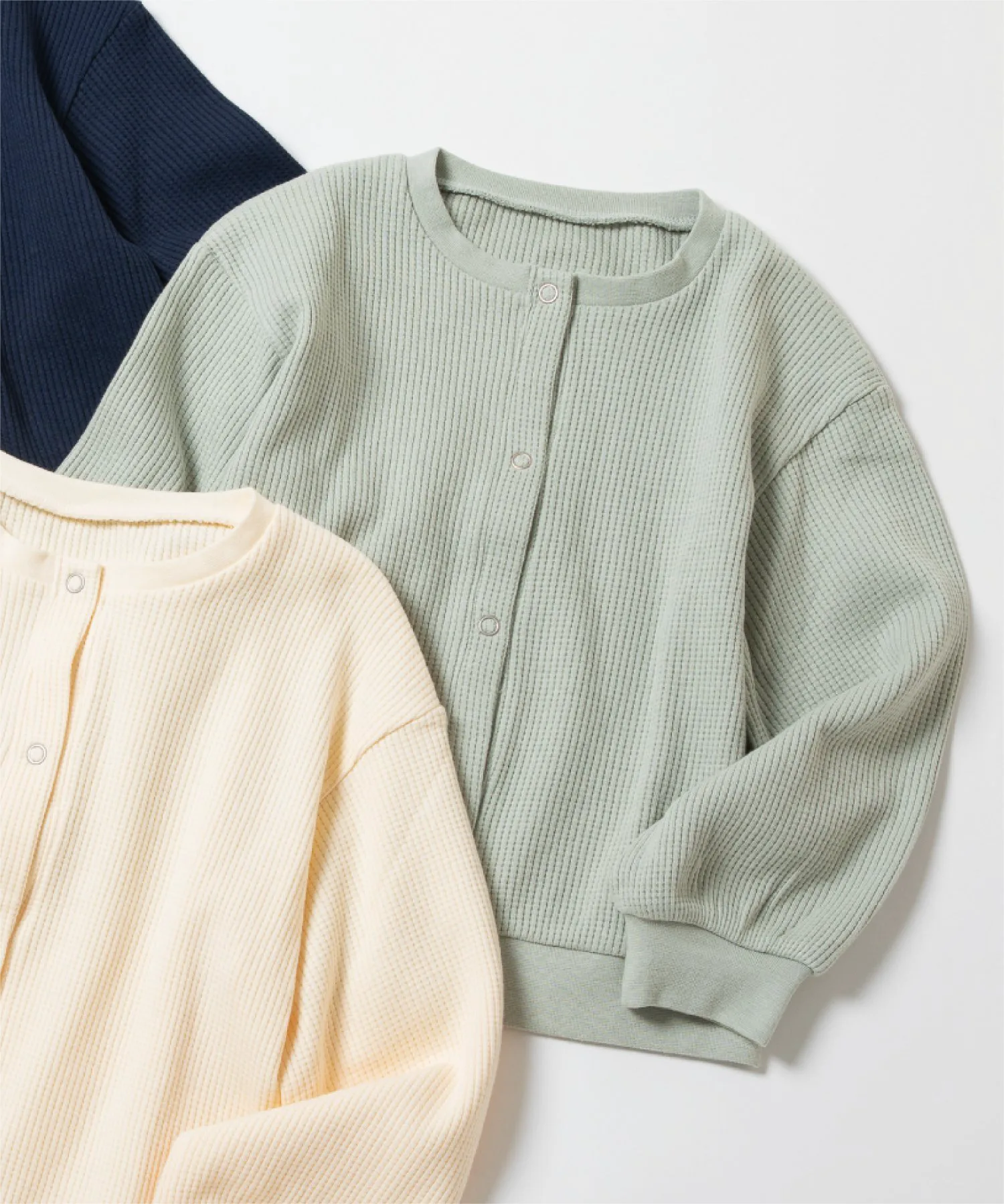Вафельный кардиган Ever Closet, цвет Pale Green — фото 3