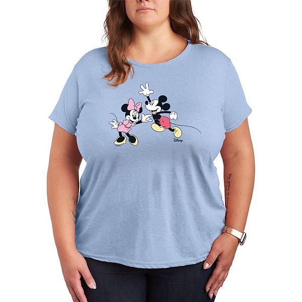 

Футболка с принтом Микки Мауса и Минни Маус Plus size Disney, Heather Chambray Blue, Синий, Футболка с принтом Микки Мауса и Минни Маус Plus size Disney, Heather Chambray Blue