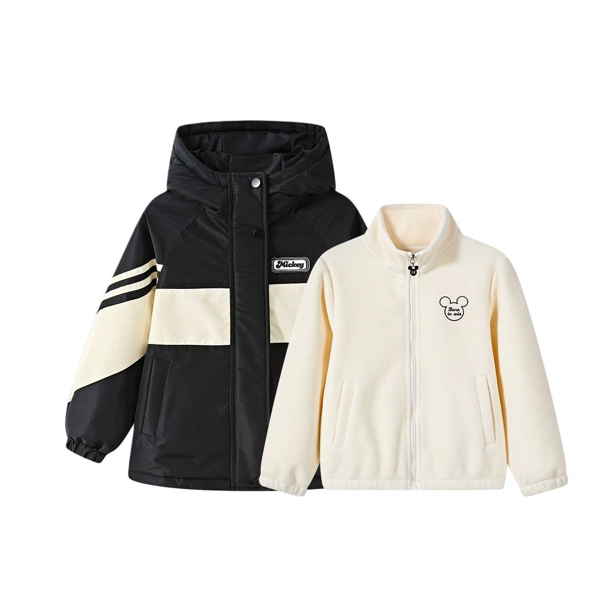 

Куртка Mickey Series для детей от 3 до 7 лет Disney, черный (padded coat+polar fleece liner)