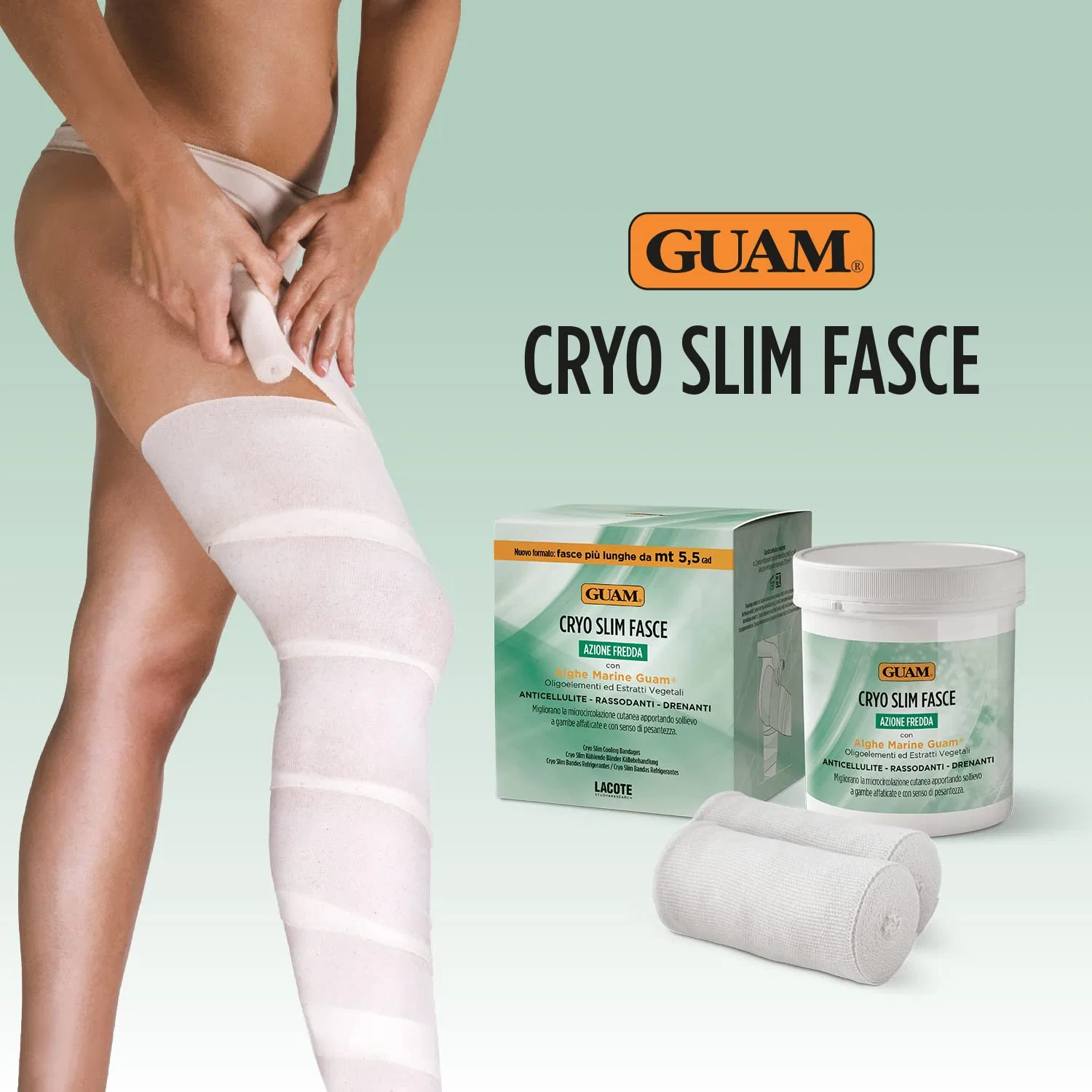Функциональные холодные бинты Guam Cryo Slim с водорослями, 2 шт. Guam — фото 3