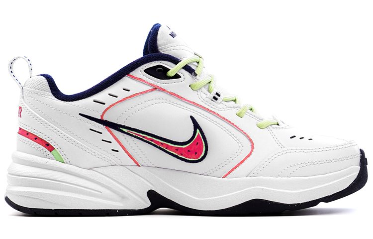 

Кроссовки Nike Air Monarch 4 Chunky Sneakers Unisex Low-top Blue/Red/Green, красный