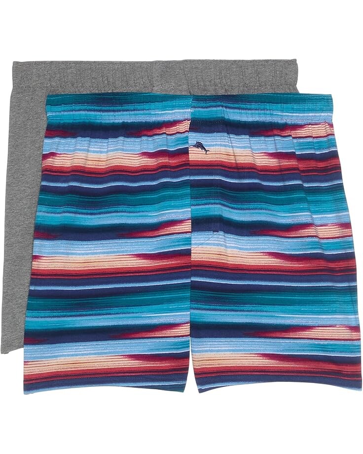 

Боксеры Tommy Bahama 2-Pack Knit Boxers, цвет Navy Stripe