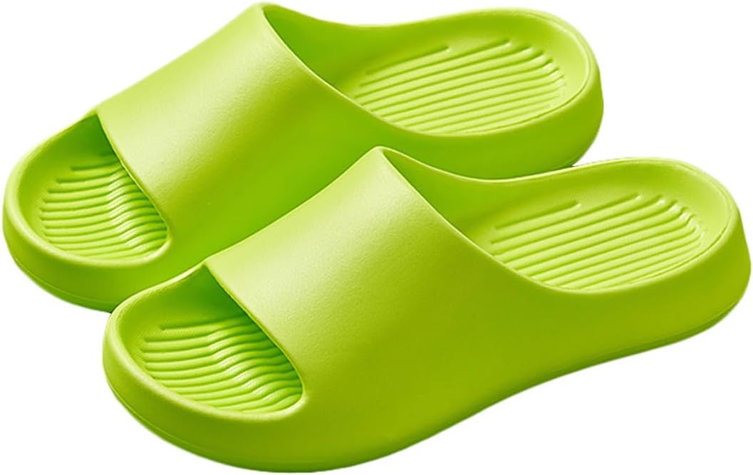 

Домашние тапочки для женщин и мужчин, тапочки для ванной, противоскользящие домашние туфли, шлепанцы для душа, тапочки для бассейна и пляжа Auxdiq, зеленый
