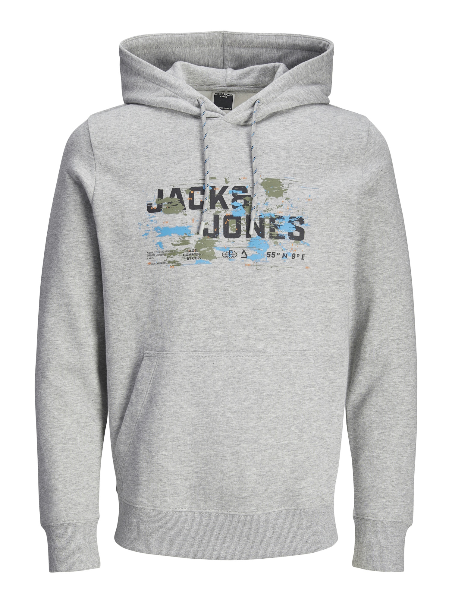 

Толстовка с капюшоном Jack & Jones, серый