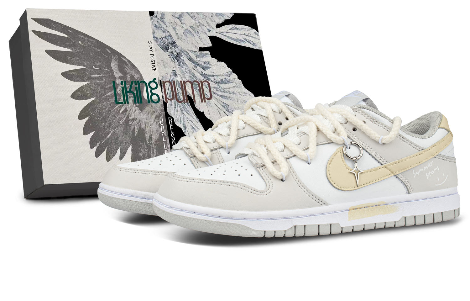 

Кроссовки для скейтбординга Dunk Leather Coverage Thermal Cushioned Low top, унисекс, с кожаной отделкой и термоамортизацией Nike, экрю