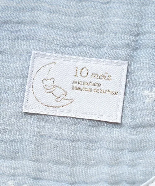 Детский спальный мешок PATTO MOTTO COOL от 10mois, 3-слойный марлевый с сетчатой вставкой, розовый — фото 4