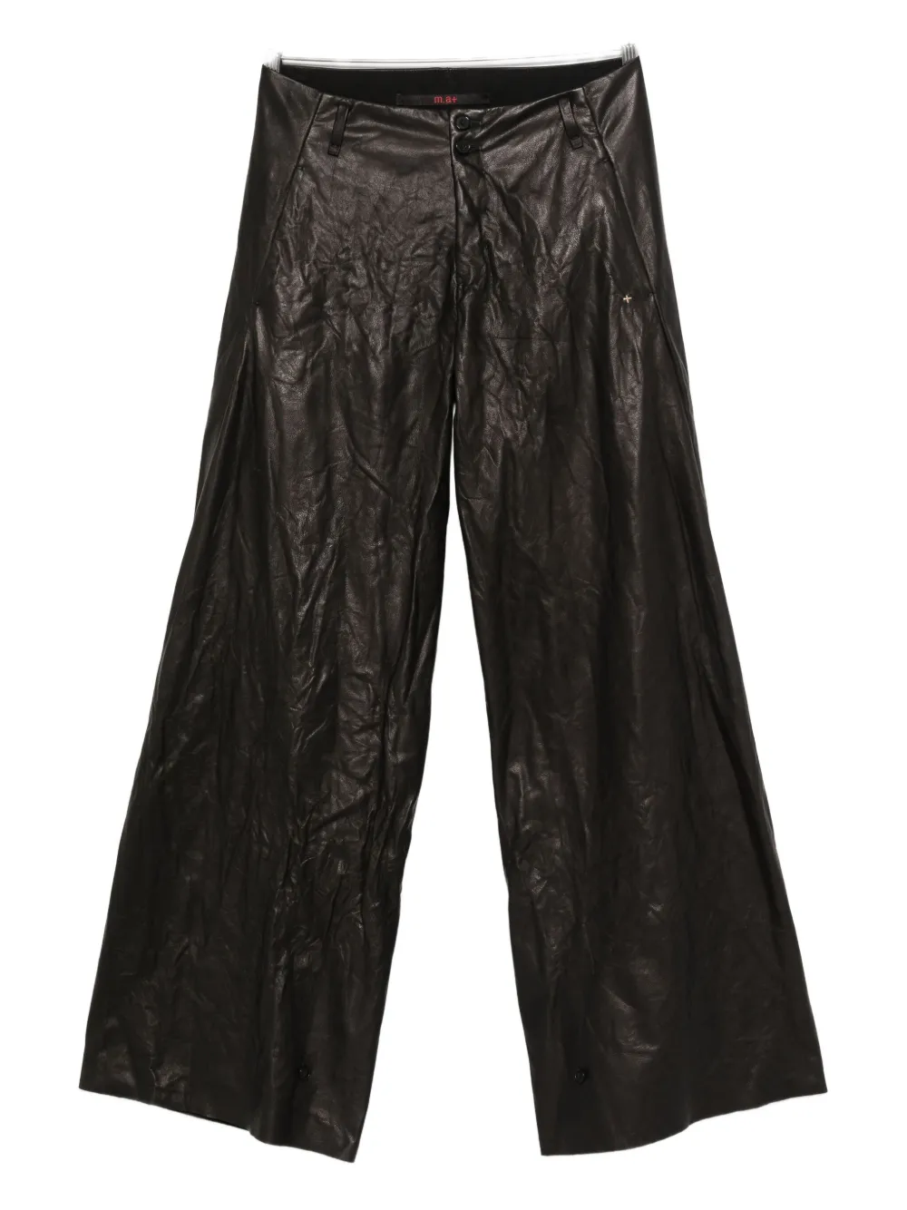 

Кожаные брюки Ma+, черный