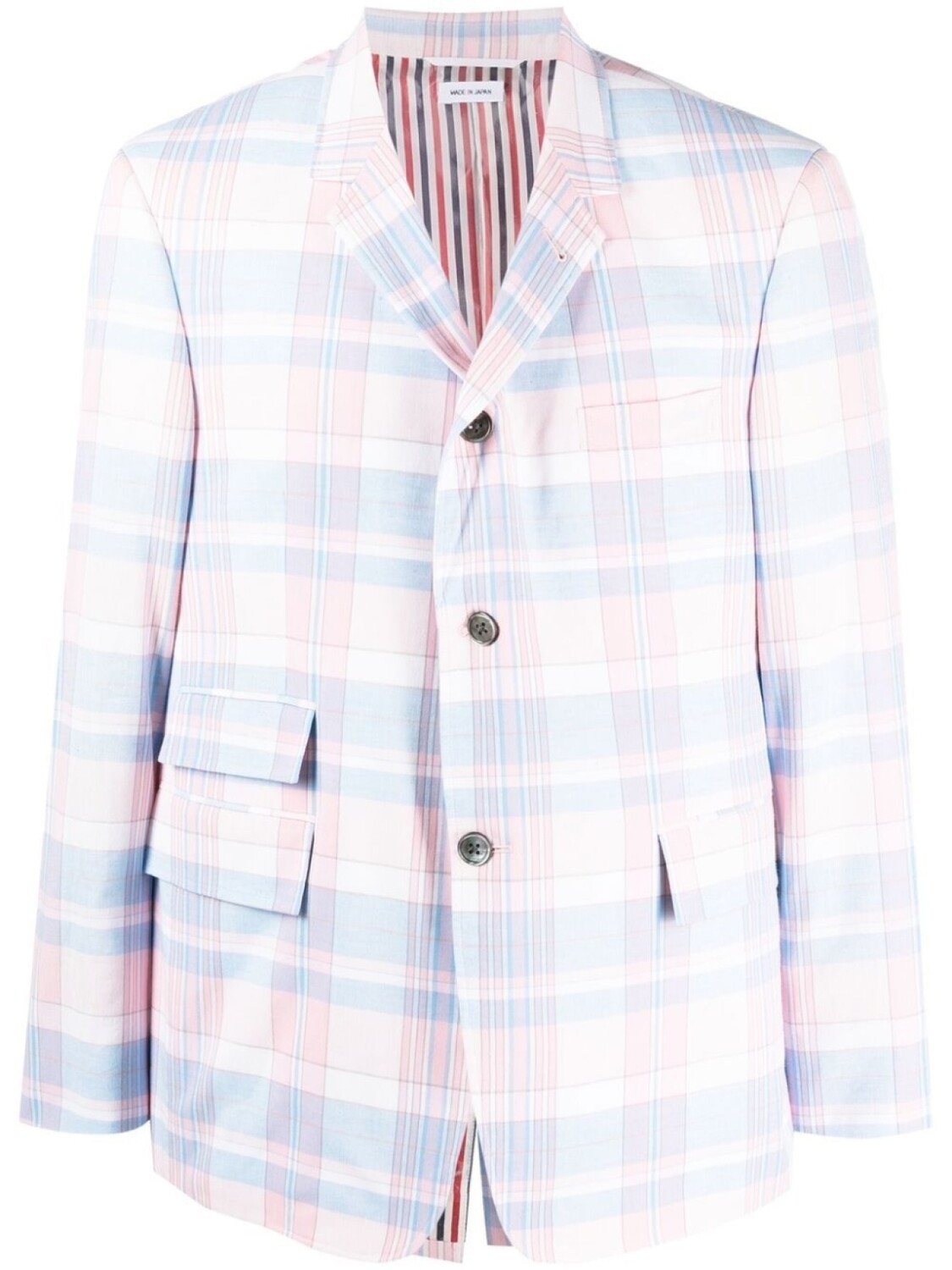 

Пиджак в клетку Thom Browne, розовый