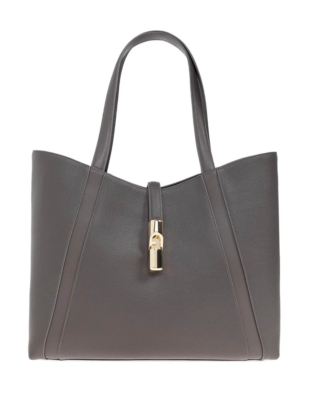 

Сумка-тоут с панелями и застежкой Furla, серый