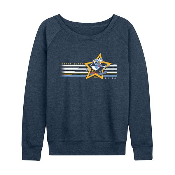 

Футболка с длинным рукавом Women's Donald Duck World Class Ski Team French Terry Disney, Heather Indigo