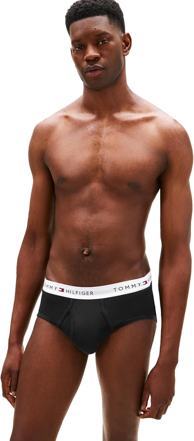 Комплект трусов Tommy Hilfiger Cotton Classic, 4 предмета, голубой/серый вереск/бордовый/темно-синий — фото 2