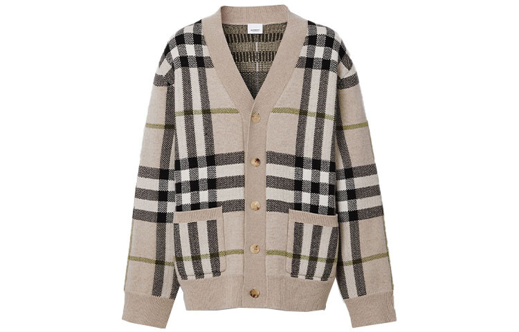 

Кашемировый свитер мужской мягкий желто-коричневый Burberry, коричневый