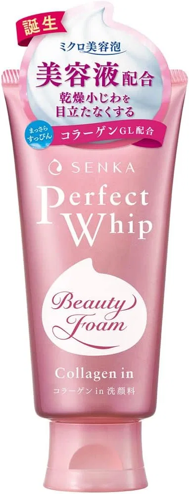 Набор для умывания Perfect Whip Collagen SENKA 120 г x 9