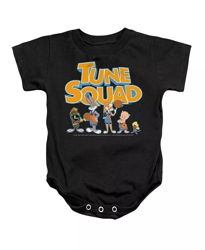

Комбинезон с буквами Baby Tune Squad для маленьких девочек Space Jam 2, черный