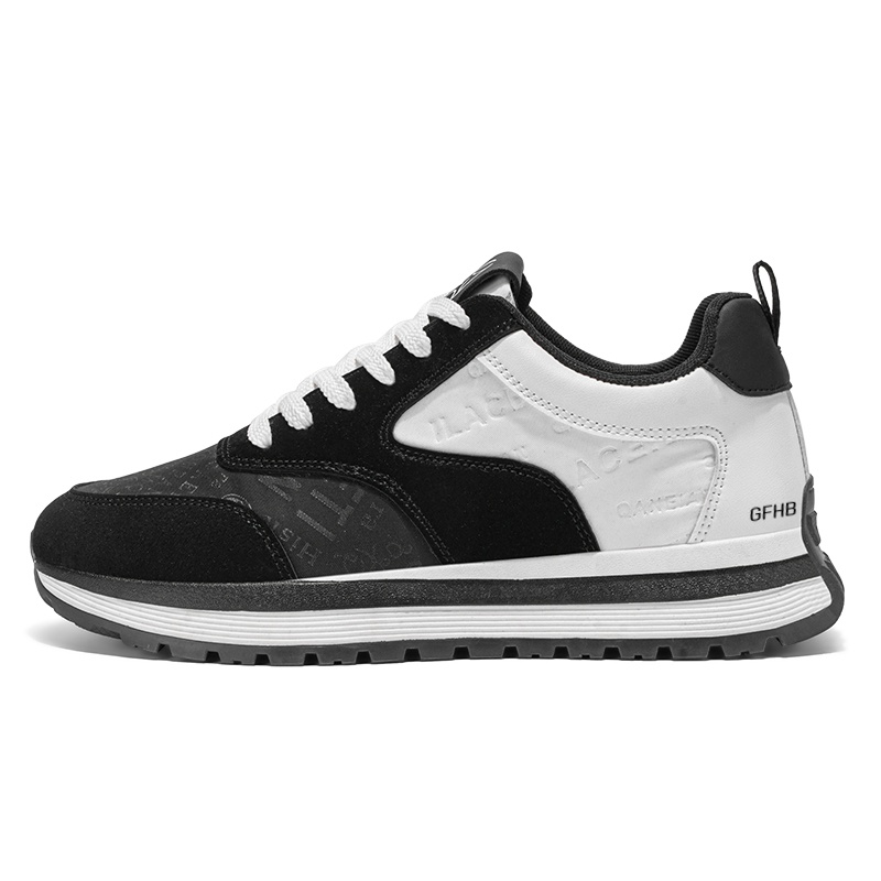 

Износостойкие дышащие низкие кроссовки для детей и подростков Kung Fu partners, черный/белый