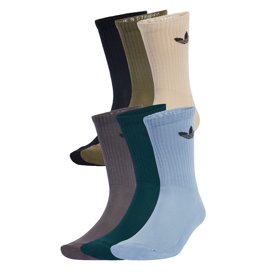 

Носки ADIDAS ORIGINALS Trefoil, цвет Beige/Light blue/Black
