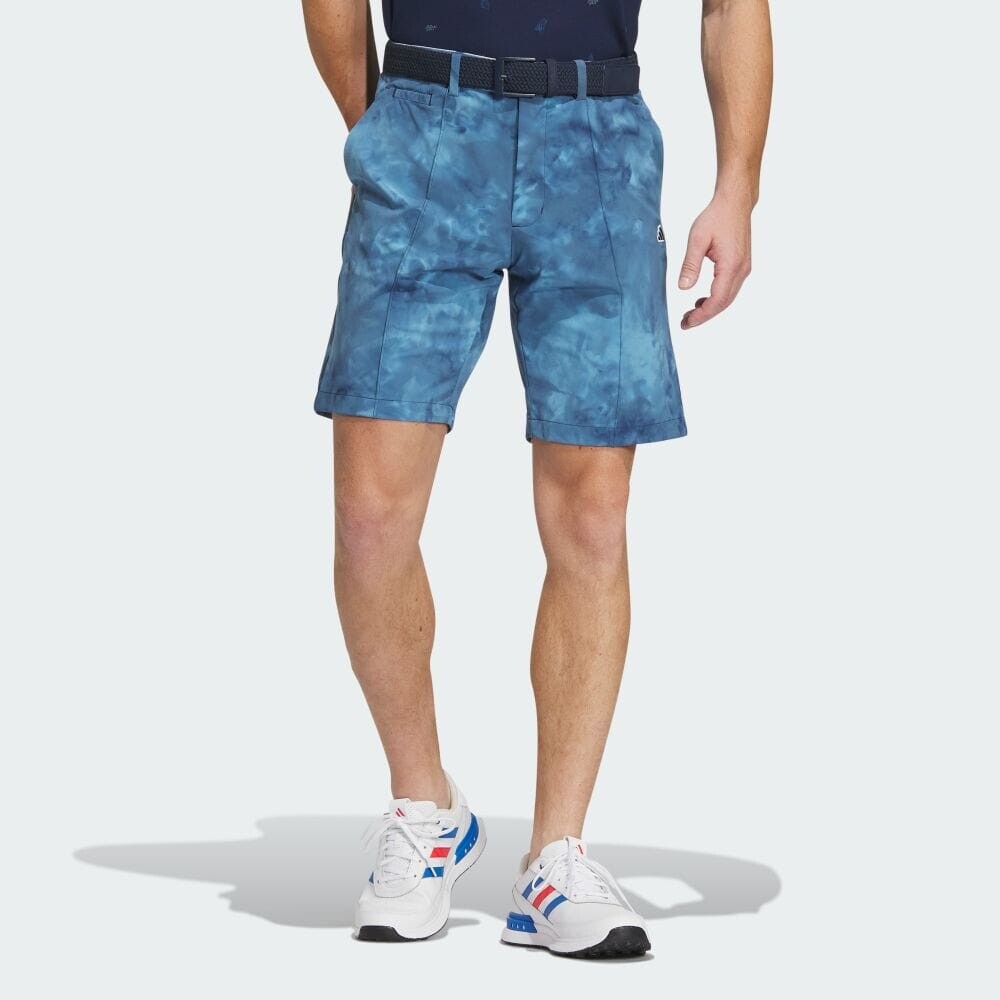 

Шорты Adidas PLAYGREEN Tie-dye print stretch shorts, цвет College Navy