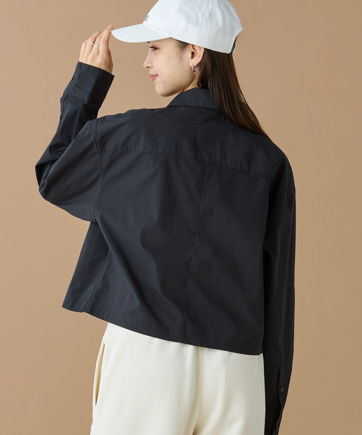 Рубашка-блузон LACOSTE Black на молнии — фото 3