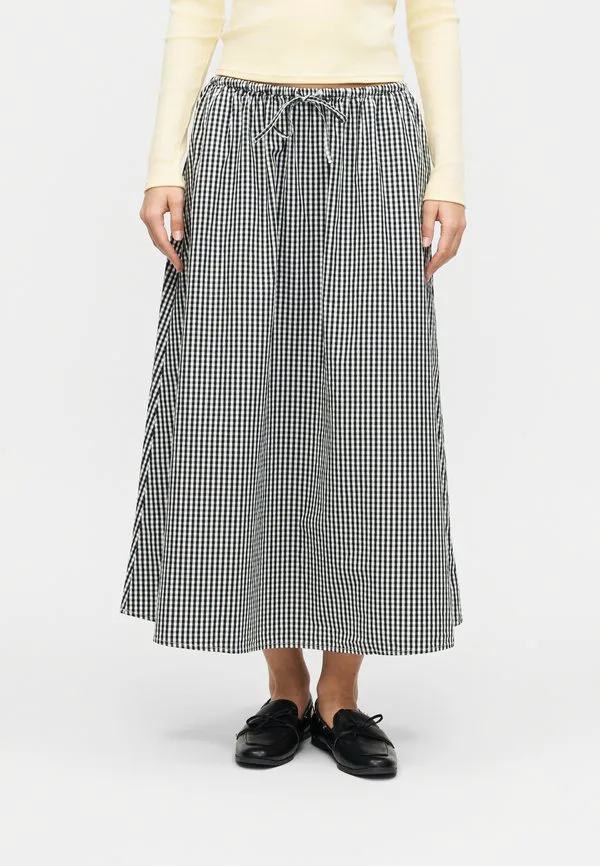 Длинная юбка Gap, Black Gingham