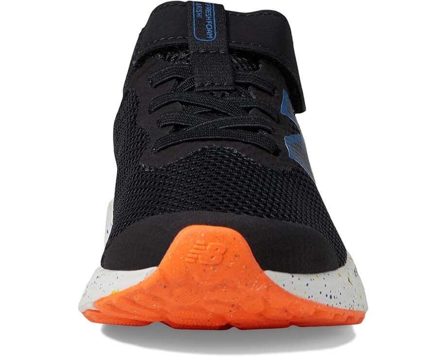 Кроссовки New Balance Kids Fresh Foam Arishi v4 Bungee Lace with Top Strap, цвет Black/Blue Agate — фото 3