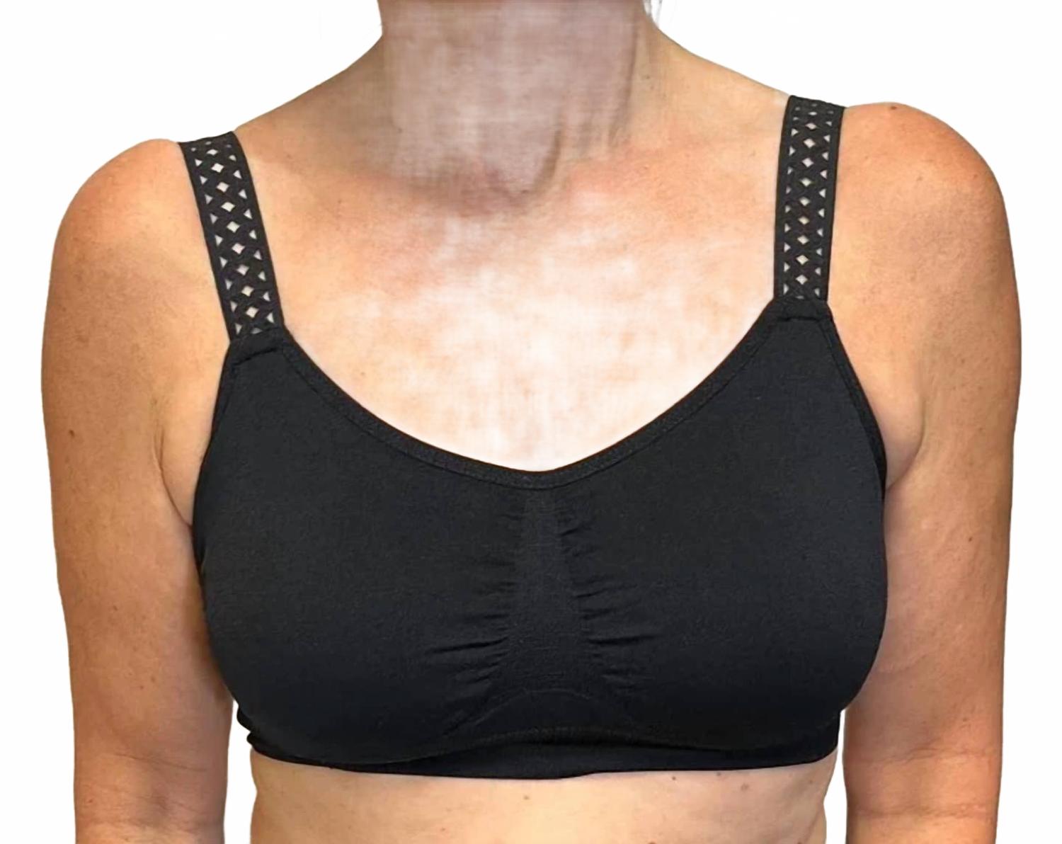 

Женский бюстгальтер на латексных бретельках, черный Strap-its