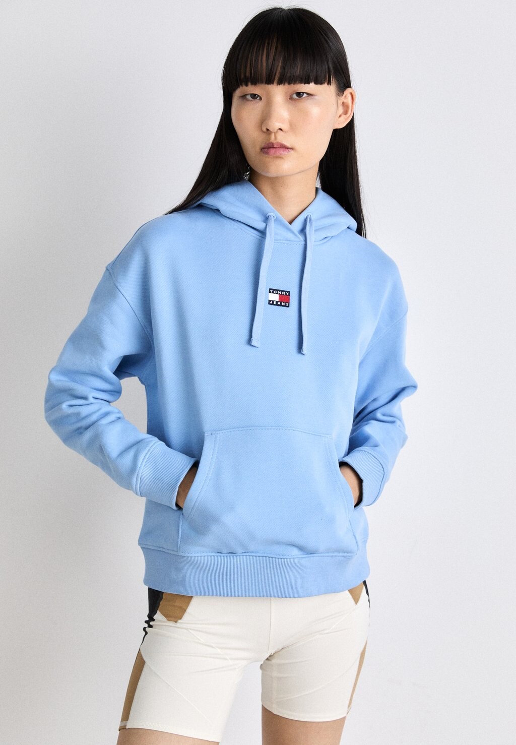 

Свитер BADGE HOODIE Tommy Hilfiger, светло-голубой
