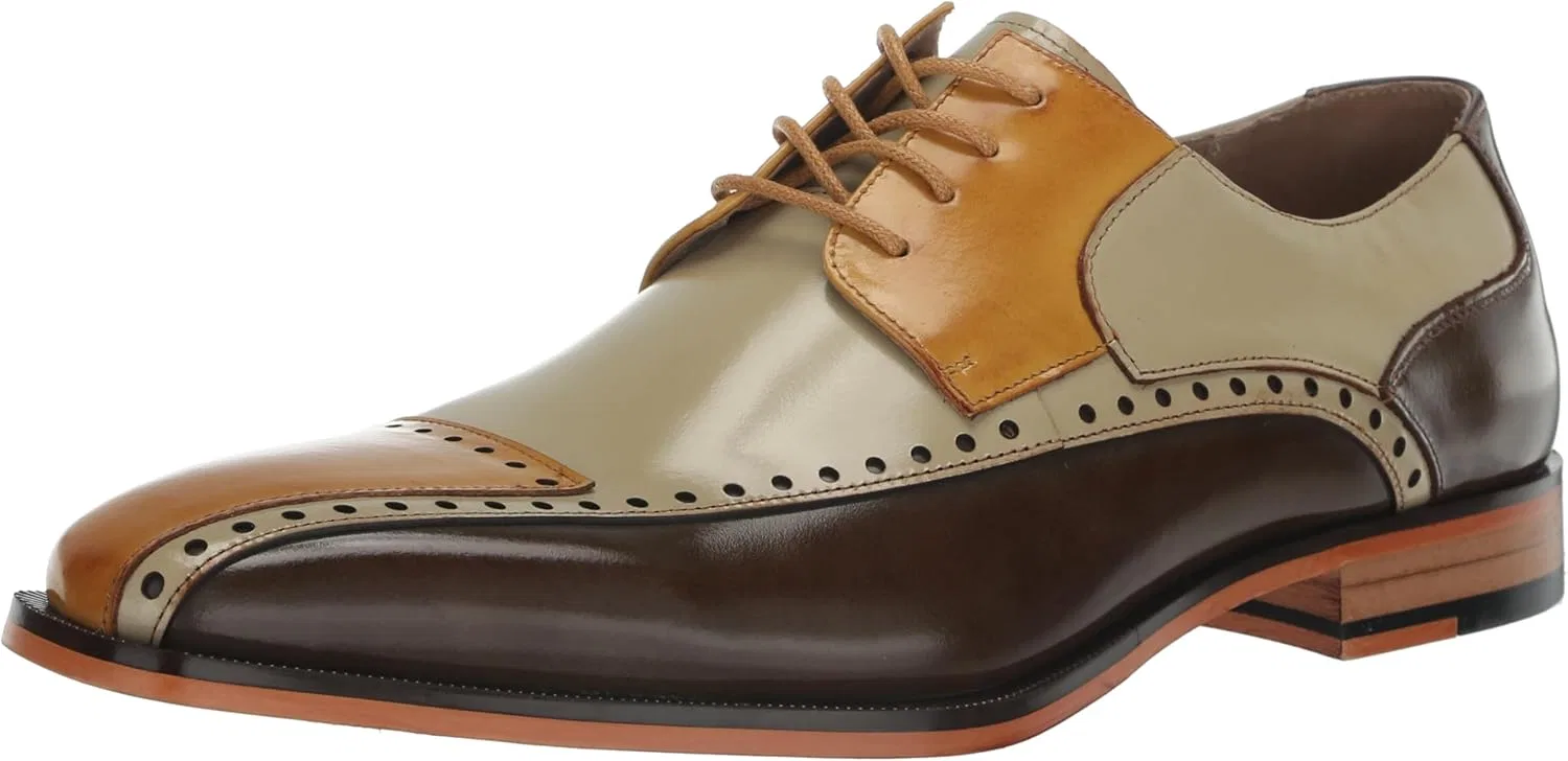Мужские оксфорды Stacy Adams Plaza Toe Cap Oxford, Olive Mlti