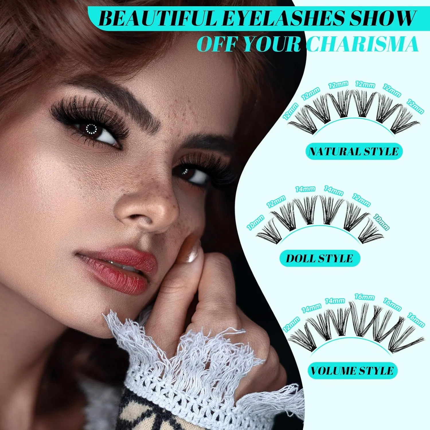 Набор для наращивания ресниц 30D, 320 шт. Amzgirl Lash, 320 Pieces - 30 Kit — фото 3