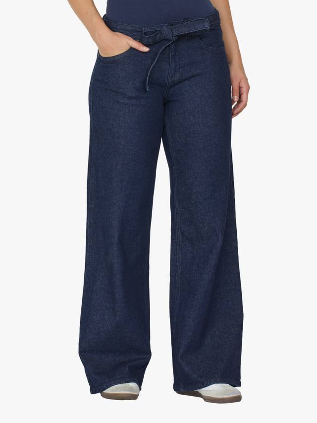 

Широкие джинсы с завязками на талии onea Sisters Point, цвет Unwashed Blue