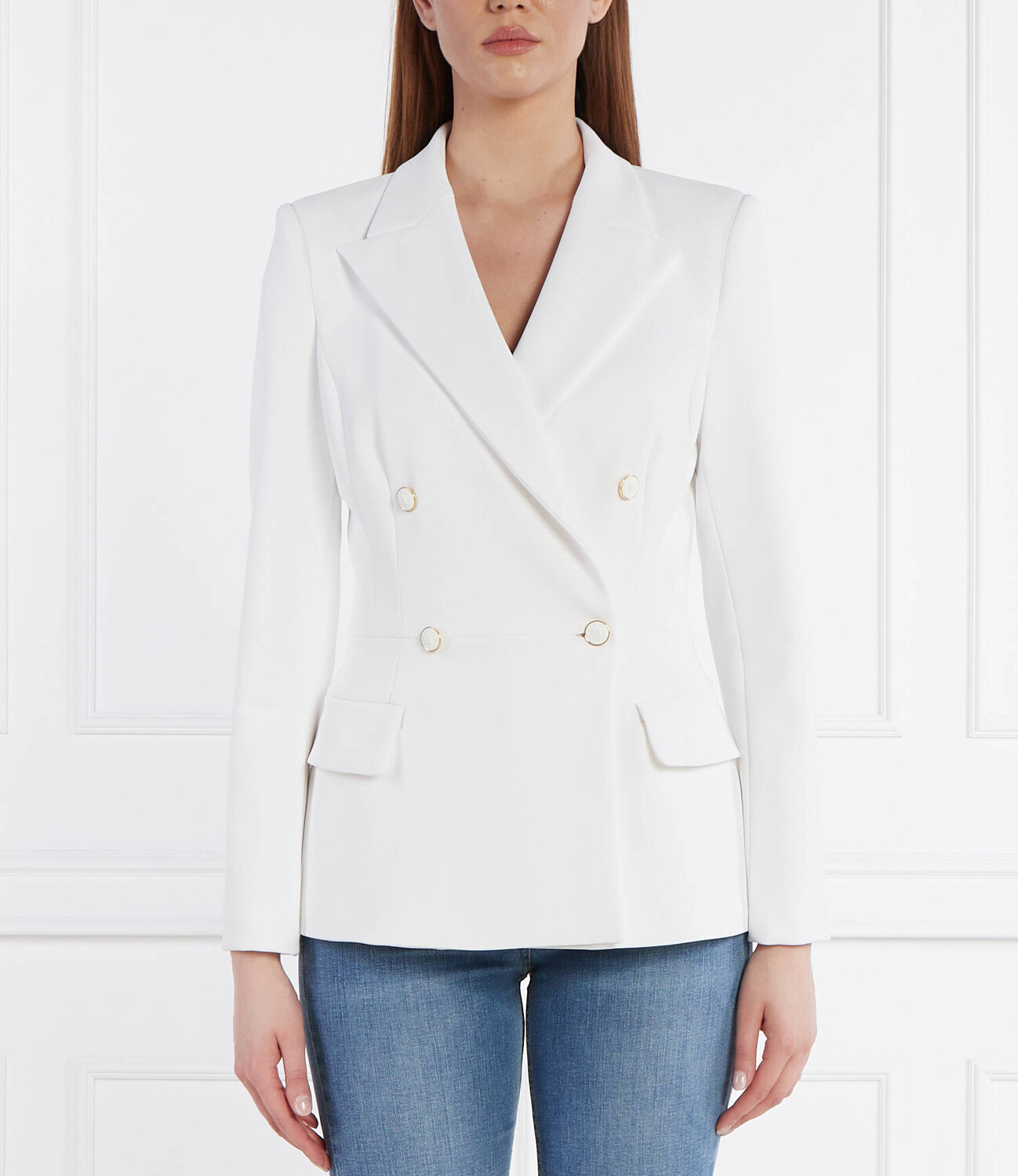

Куртка Elisabetta Franchi elegante Slim Fit, белый