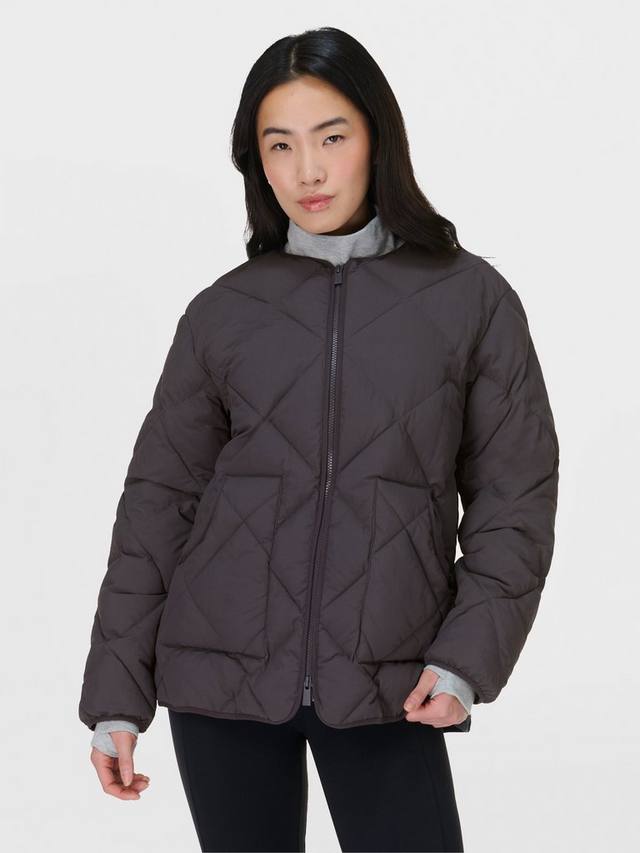 

На ходу стеганая куртка Sweaty Betty, цвет Urban Grey