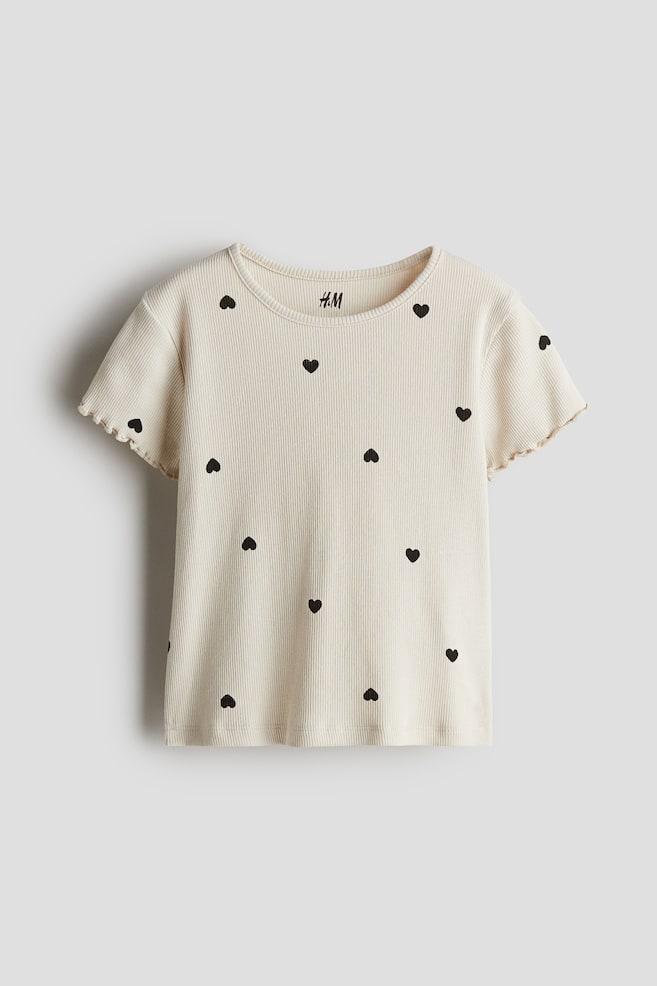 

Рубашка из джерси в рубчик H&M, мультиколор