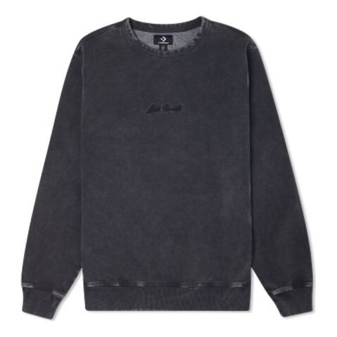 

Свитер jack purcell pullover crewneck sweatshirt 'black' Converse, черный