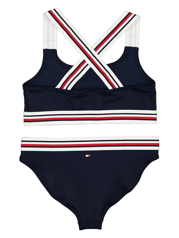 Бикини детское, быстросохнущее, Tommy Hilfiger, темно-синий — фото 2