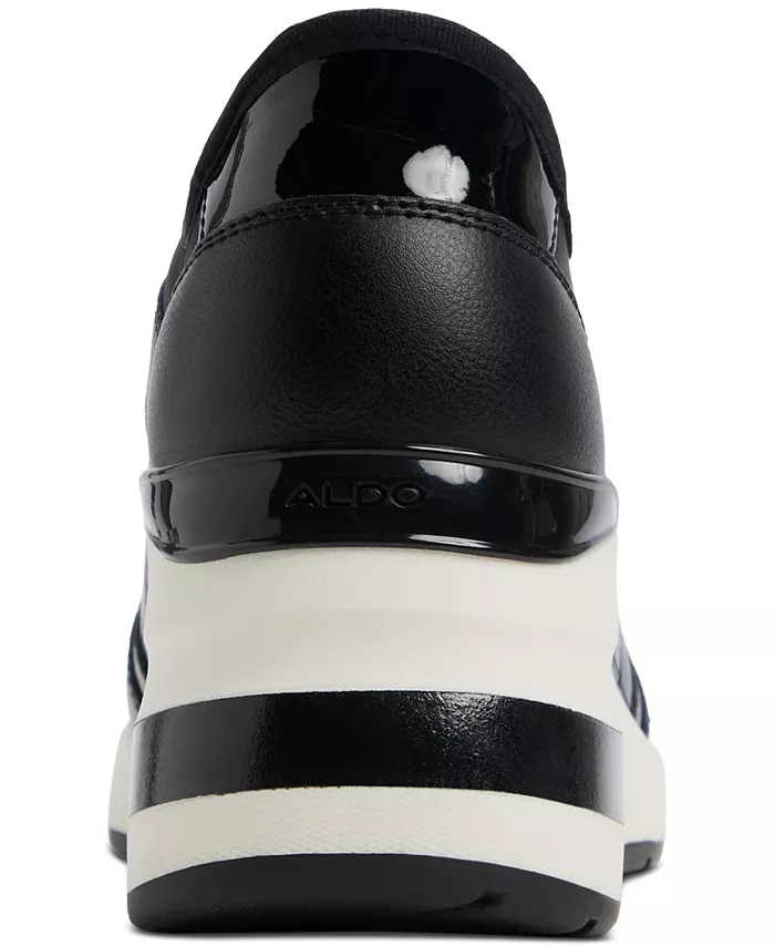 Женские кроссовки Iconistep на шнуровке с клиновидной подошвой ALDO, черный — фото 3