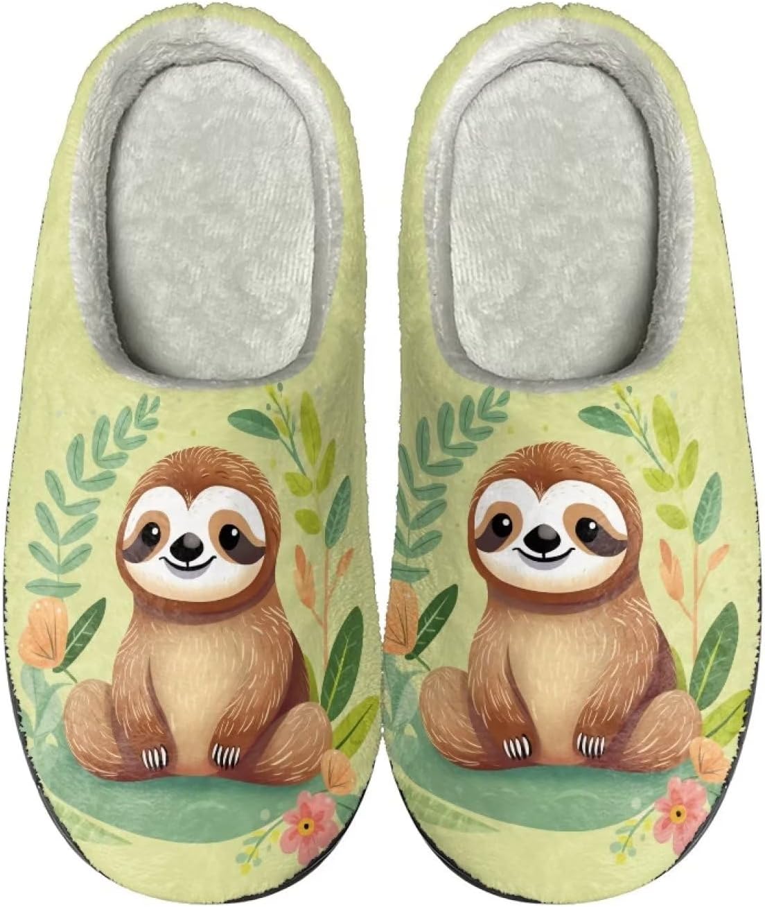 

Теплые мягкие удобные домашние тапочки DISNIMO для женщин и девушек на осень и зиму, 0 Cute Sloth
