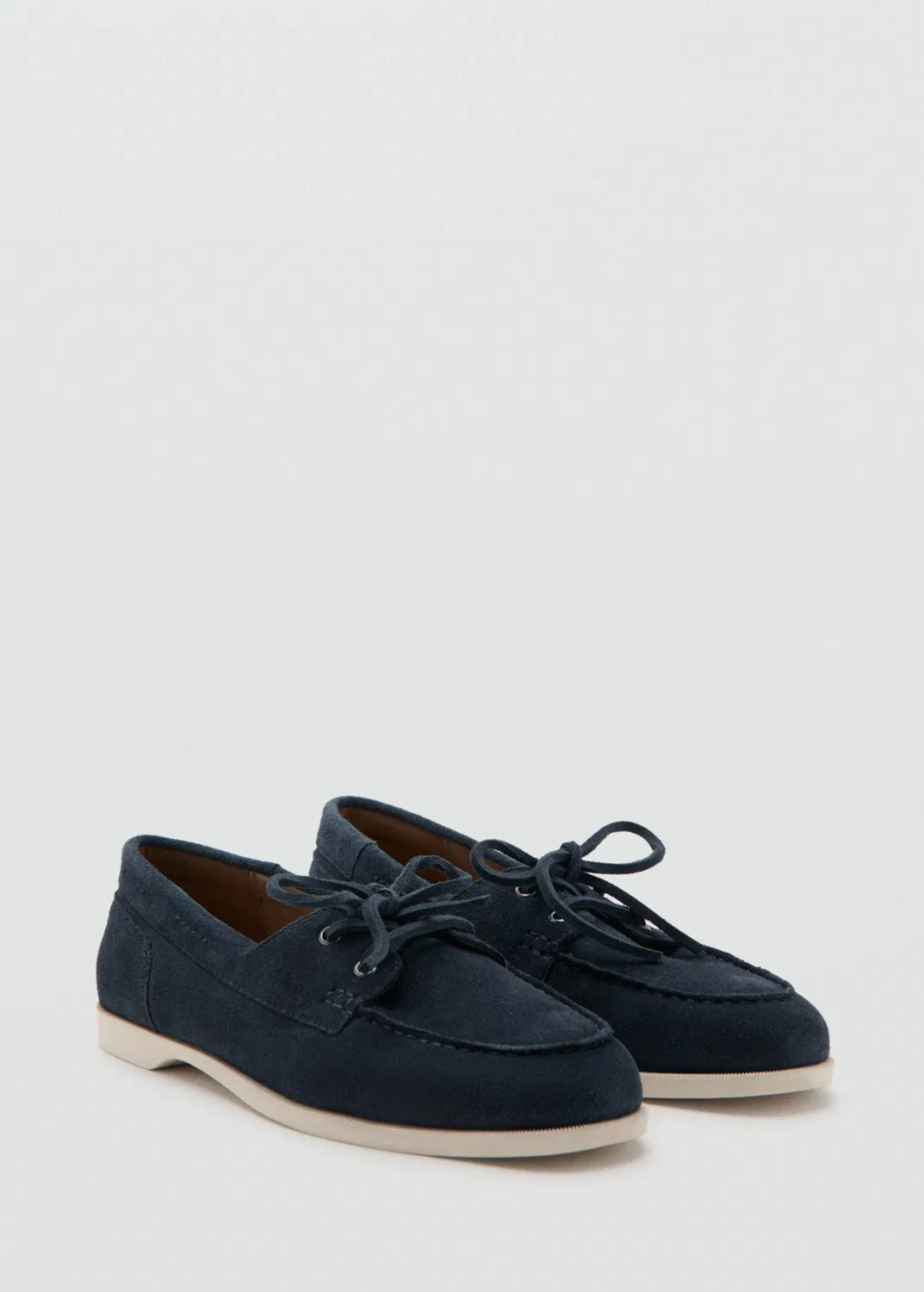 Туфли на шнуровке в морском стиле Mango Man, Dark Blue — фото 3