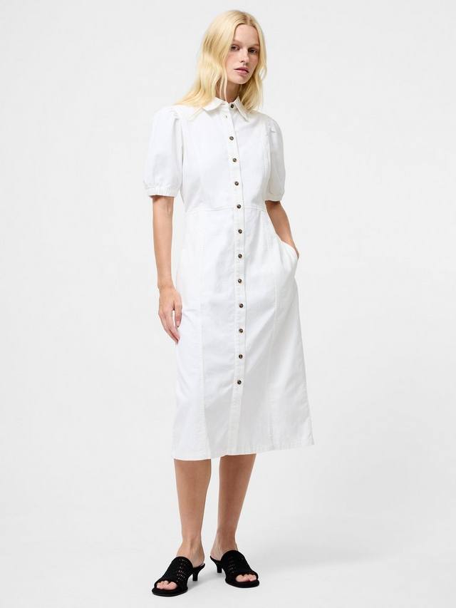 

Шифоновая рубашка-платье French Connection, Ecru