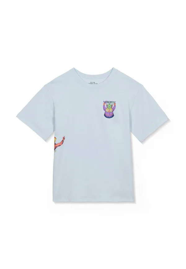 Футболка с принтом tee ben sanair Volcom, Light Blue Acid — фото 3