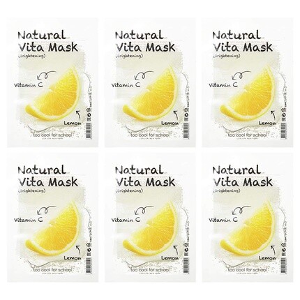 

Набор масок Natural Vita, осветляющий с витамином С, Too Cool For School