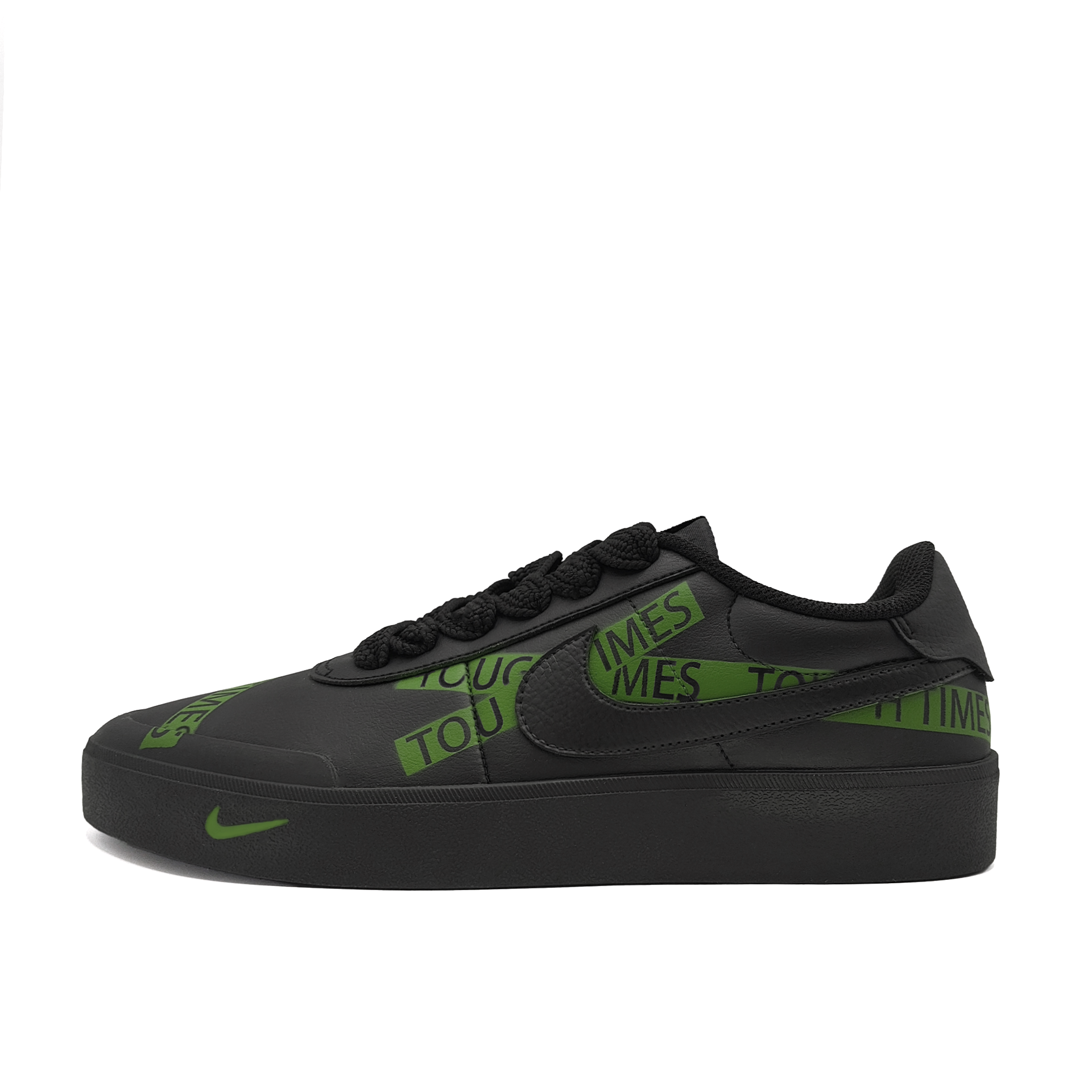 

Nike Кроссовки для скейтбординга Court Shot Green Ribbon Abrasion Resistant Low top Unisex Black