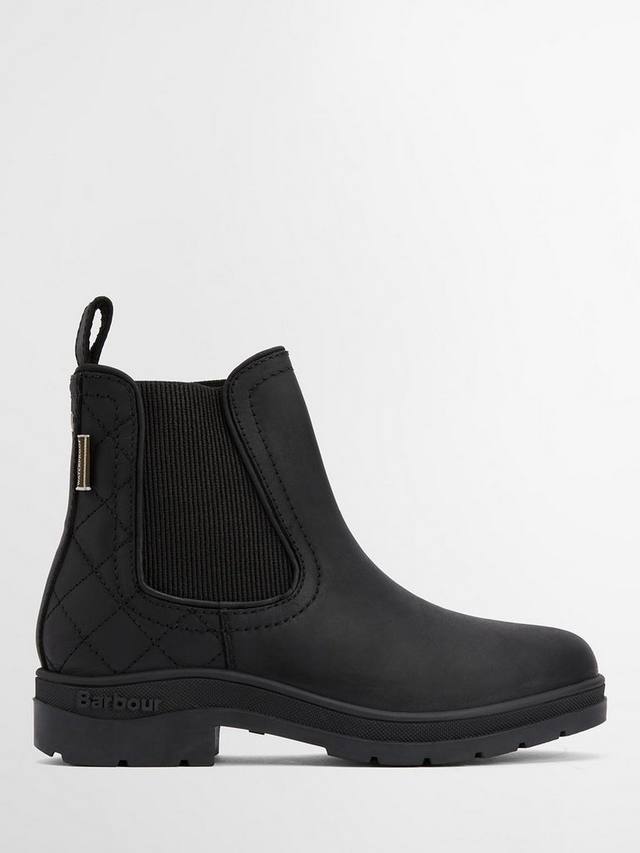 Элегантные челси-ботинки Amble из комбинированной кожи Barbour, Black