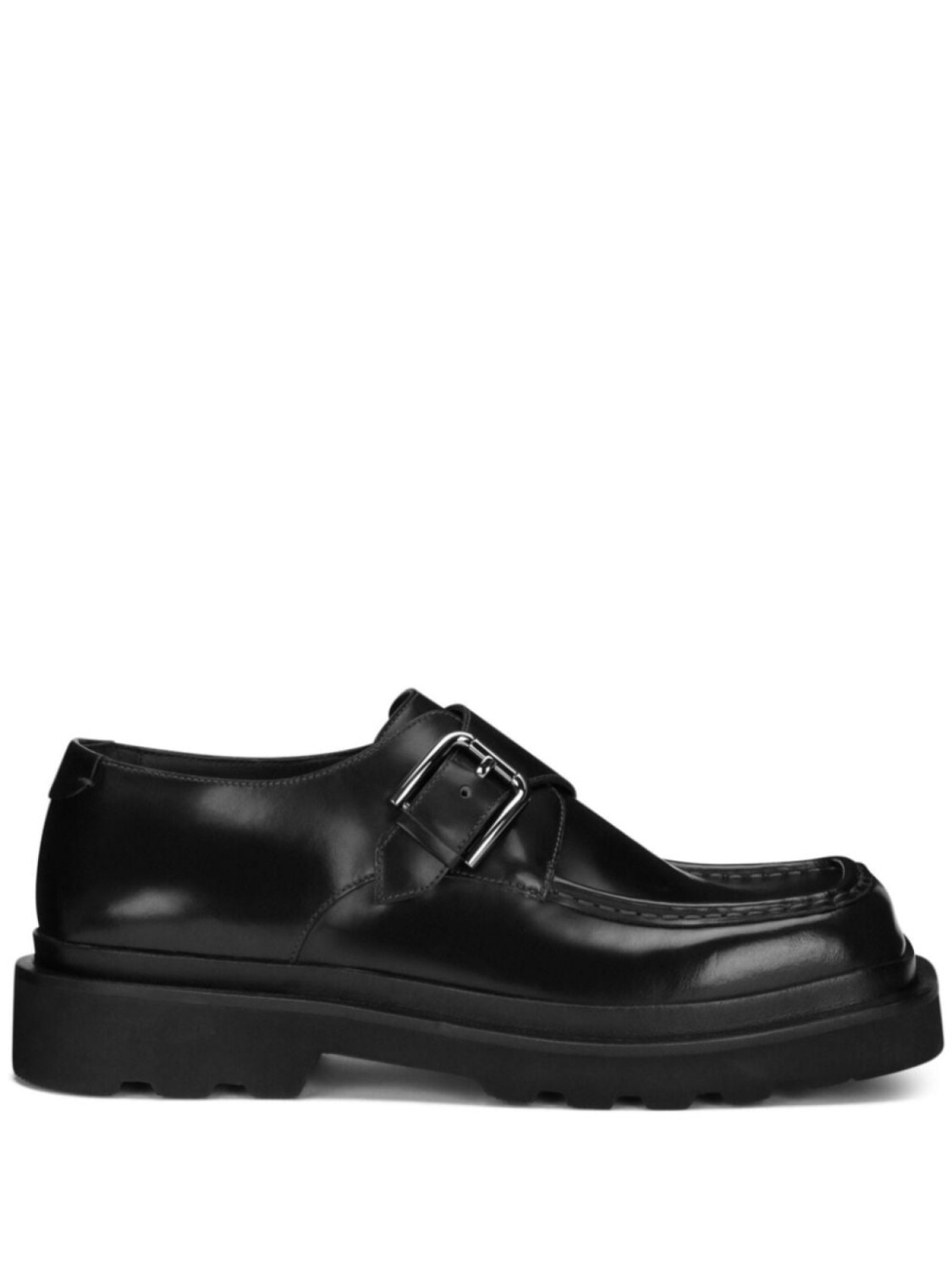 

Dolce & Gabbana polished leather monk shoes, черный