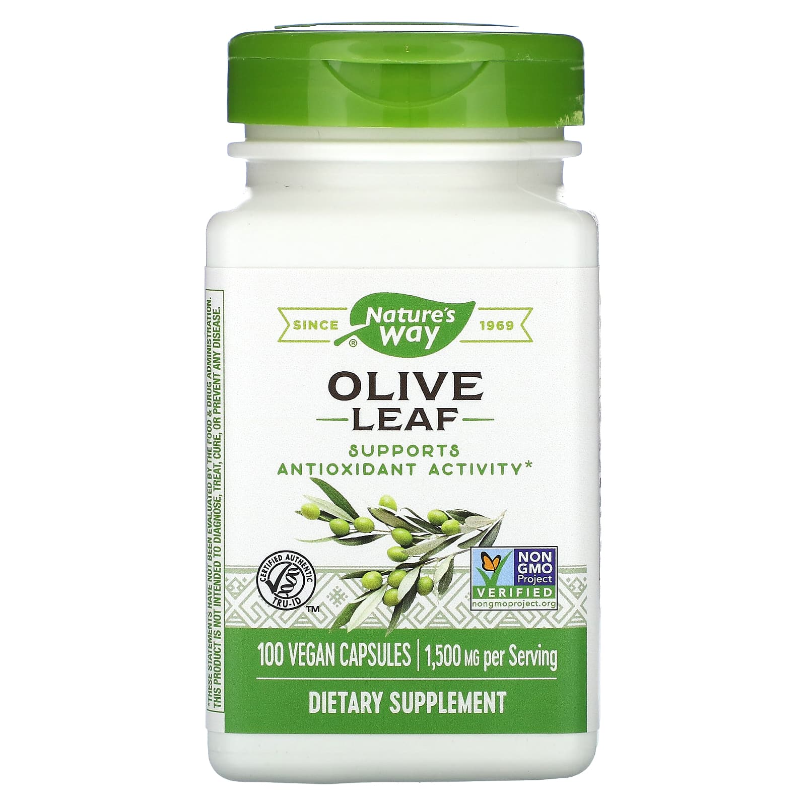 

Nature's Way Olive Leaf 500 mg 100 Vegetarian Capsules