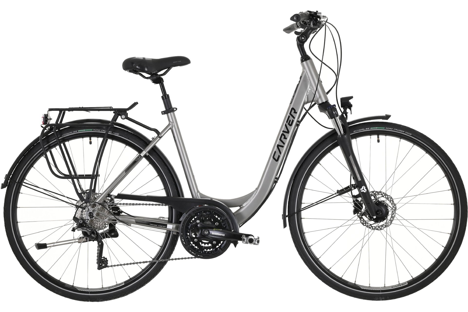 

Трекинговый велосипед Carver Tour 130 - 28 дюймов - tiefeinsteiger, grau | titan black white