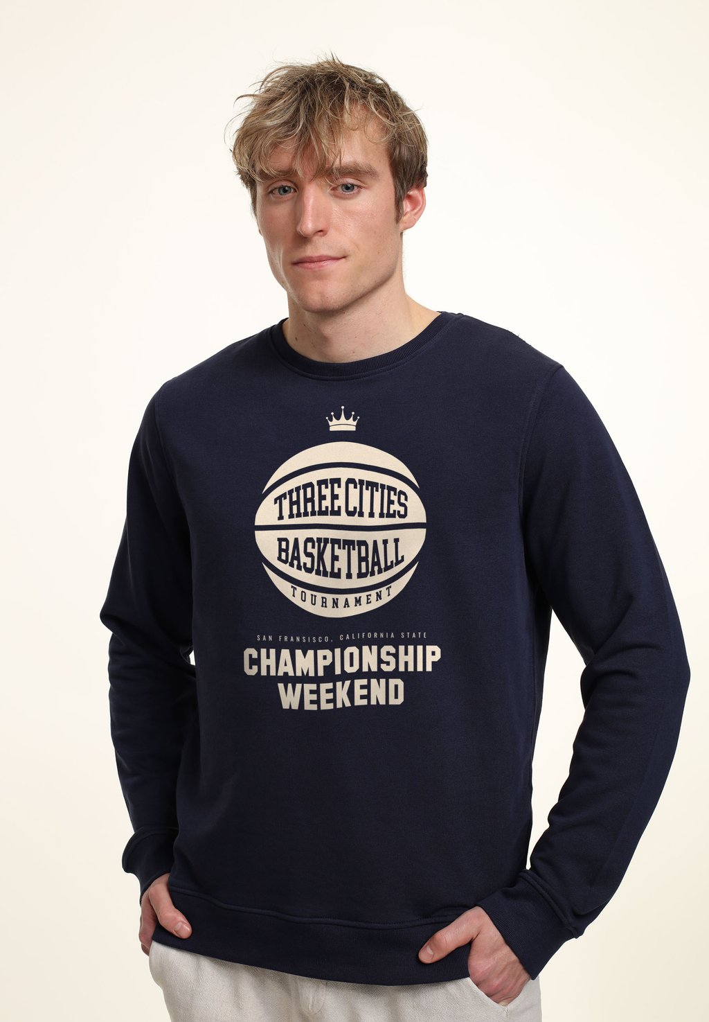 

Толстовка MATT KEELING THREE CITIES BASKETBALL Henry Tiger, темно-синий