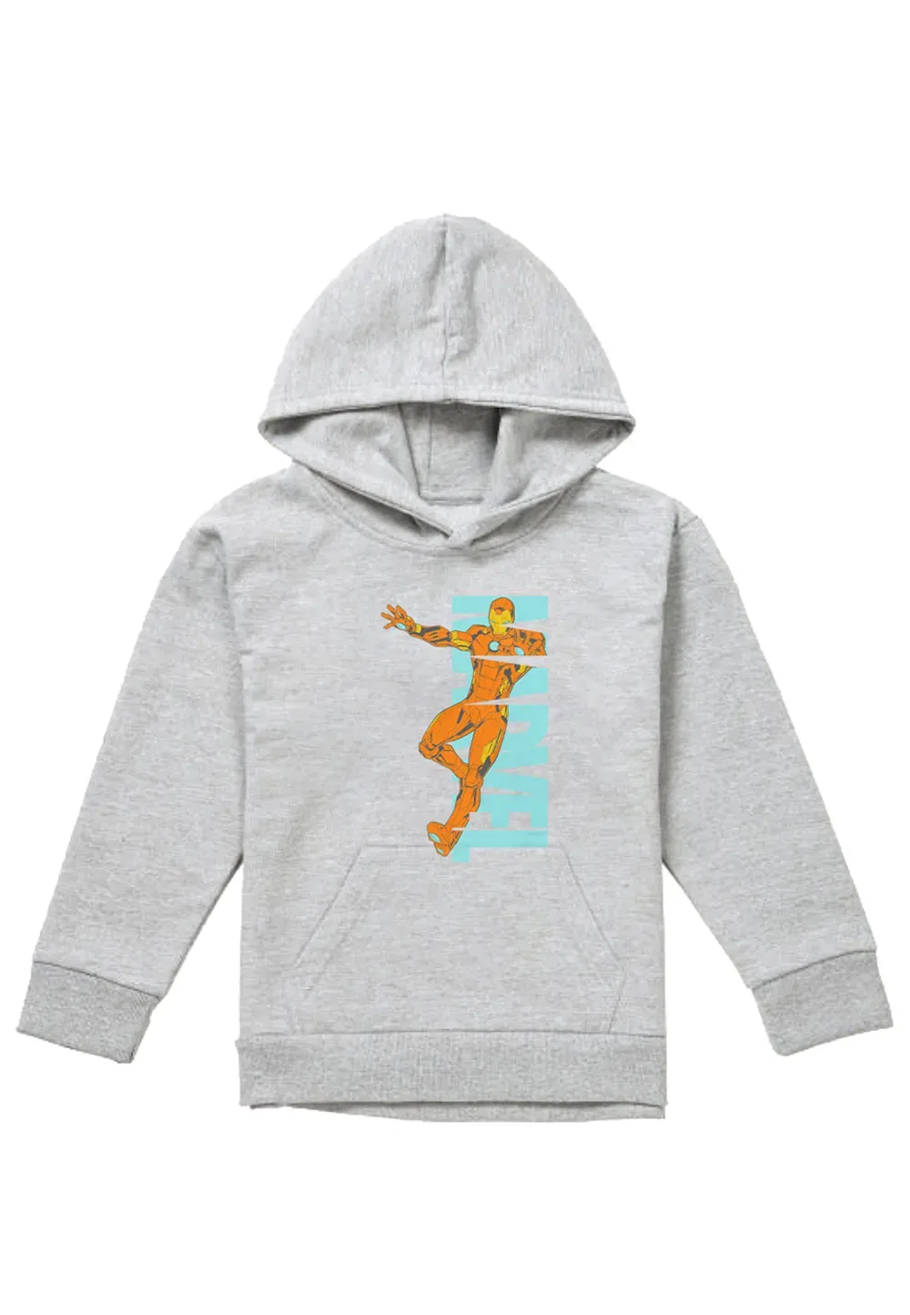 Детская худи Marvel Iron Man Athletic Heather, серый — фото 4