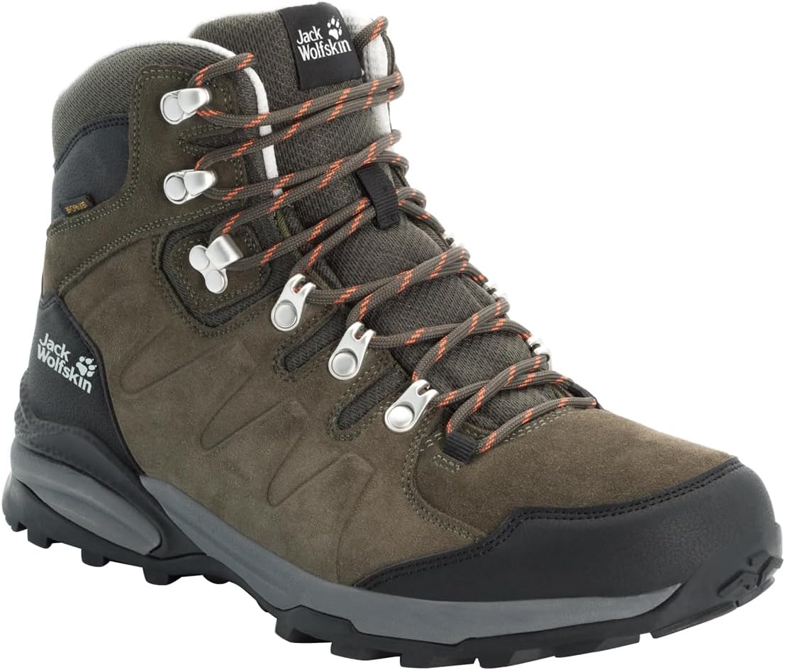 Мужские ботинки Jack Wolfskin Refugio Texapore Mid M, коричневый — фото 4